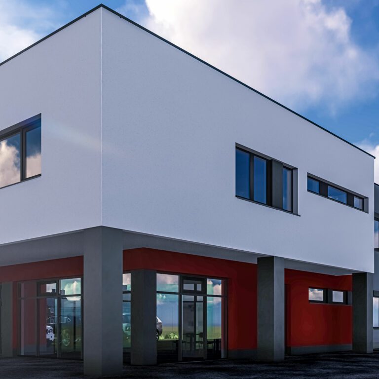 Planungsauftrag für den Neubau des Gewerbegebäudes der Firma Lederer Printmanagement in Röttenbach
